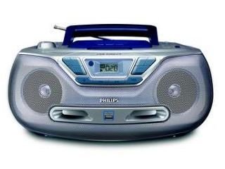 Childrens Toyshop  Third Party New : Philips AZ 1830 USB Blue Portable Stereo