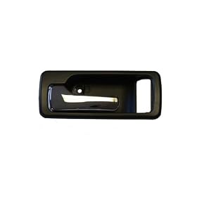 ***DRIVER INSIDE / FRONT*** 90-93 HONDA ACCORD 2DR 2DOOR COUPE DOOR HANDLE (W/ MANUAL LOCK ONLY) (GRAY-W/ CHROME LEVER) 91 92 1990 1992 1993
