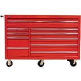 56 Ball Bearing Value Line - 10 Drawer T l Cabinet - RED