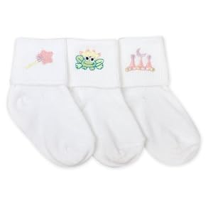 Jefferies Socks Princess Appliques - White