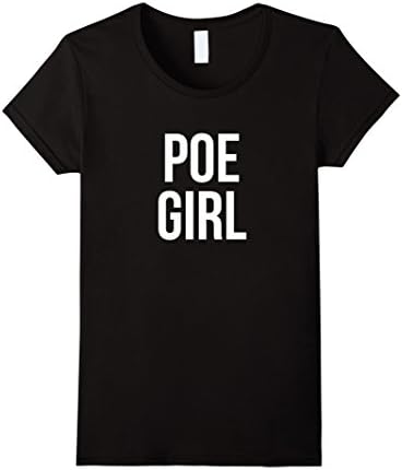 Women's Edgar Allan Poe Girl T Shirt Gothic Horror Halloween Tee XL Black