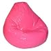Elite's WETLOOK Vinyl Magenta BEAN BAG Adult Size 34W x 34D x 27 High Frameless Chair
