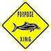 PORPOISE CROSSING water mammal endanger sign