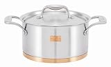 Review BEKA (UK) LTD 19061164 / Marco Pierre White Stainless Steel with Copper Base 16cm Casserole + Lid