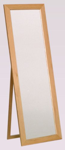 アイワーク フラットフレームスタンドミラー 高さ120cm ナチュラル MI0268 