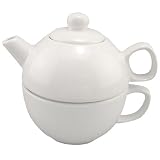BIA Cordon Bleu 12-Ounce Teapot and Cup for One, White by BIA Cordon Bleu