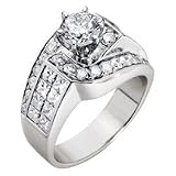 14kt. White Gold, 2 1/2 ct. tw. Diamond Unity Ring