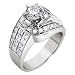 14kt. White Gold, 2 1/2 ct. tw. Diamond Unity Ring