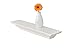 WELLAND 24 Inch x 3.25 Inch x 5.25 Inch Corona Crown Molding Wall Shelf White