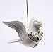 Cosmos Gifts Fine Porcelain Christmas Holidays White Dove with Rose Tree Ornament Figurine, 3-3/4