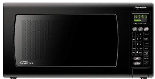 Kitchen: Panasonic NN SN756B Remanufactured 1.6 Cubic Foot 1250 Watt Microwave Oven with Inverter Technology