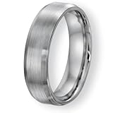 Chisel Cobalt Chromium Satin/Polish 6mm Band