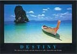 Scenery Posters: Destiny - Boat On Beach (Landscape) Poster - 86 x 61 cm
