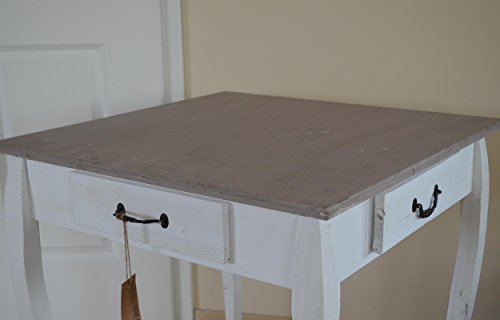 Wohnzimmertisch Beistelltisch Couchtisch Sofatisch Tisch Tischchen Stubentisch Used Shabby Chic 70 x 70 cm - 4