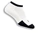 Thor-Lo T1CCU Women's Tennis Micro-Mini Socks - White/Black - 1 pair