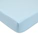 American Baby Company 100% Natural Cotton Percale Fitted Crib Sheet for Standard Crib and Toddler Mattresses, Blue, Soft Breathable, for Boys and Girls