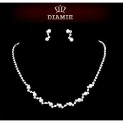 Schmuckset Collier Strass Brautschmuck Hochzeit AS320