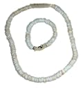 White Puka Shell Necklace & Bracelet Set