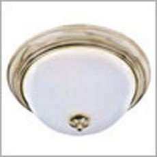 Casual Lighting 2-Bulb Flush Mount - Oil-Rubbed Bronze/Wilshire Glass