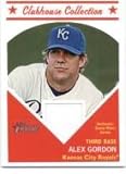 2008 Topps Heritage High Numbers Clubhouse Collection #HCC-AG Alex Gordon - Kansas City Royals (Authentic Piece of Game Used Jersey) (Baseball Cards)
