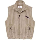 Men's Lined German Shepherd Fleece Vest