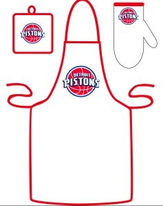 Detroit Pistons Grilling Apron Set