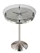 Adesso Lighting HX4110-22 Floating Glass Time End Table, Satin