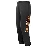 NFL Cincinnati Bengals Black Critical Victory V Sweatpants (Large)