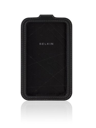 Black Belkin Leather Sleeve Case for iPod touch 2G