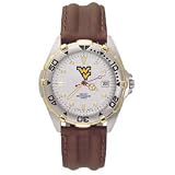 Logo Art West Virginia Mountaineers Men's Elite Watch W/Leather Band
