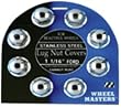 Wheel Masters 8011 1-1/16 Stainless Steel Lug Nut Cover - Pack of 8