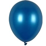 100 Party Balloons - 11 Round Latex, Pearlized Sapphire Blue
