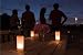 Battery Operated Candles - Flameless Rechargeable Votive Flicker Candles - 4 Pack - Premium Quality Image
