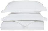 Luxury Manor Collection 800-Thread Count Solid Cotton Full/Queen Duvet Set, ....