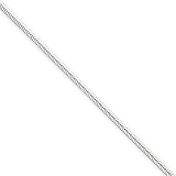 18 Inch Sterling Silver 1.5mm Round Snake Chain