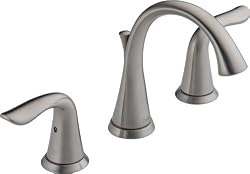 Delta 3538-SS Lahara Two Handle Widespread Lavatory Faucet, Stainless