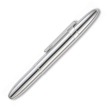 Fisher Space Pens-Brushed Chrome Bullet Space Pen w/ Clip