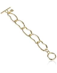 Roman Luxe Gold-Tone Organic Toggle Link Bracelet, 7.75"
