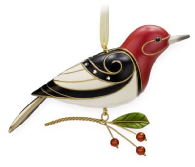 Red-Headed Woodpecker 5th in Series 2009 Hallmark Ornament