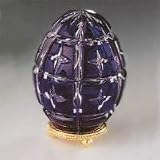 Faberge Cased Cobalt Blue Star Egg/1902-B