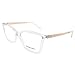 Michael Kors MK 4058 3050 Caracas Crystal Clear Plastic Rectangle Eyeglasses 54mm