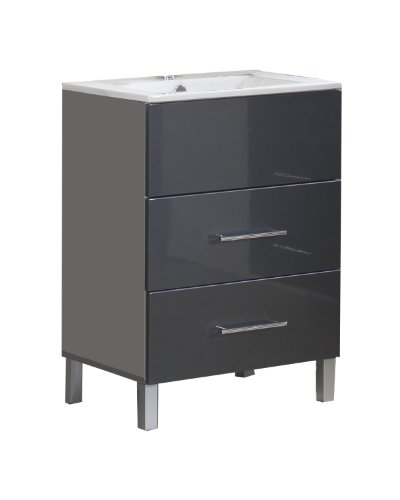Ambientehome 54021 Waschplatz Argun 46.5 x 60 x 87.5 cm, anthrazit