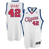 adidas Los Angeles Clippers #42 Elton Brand White Home Swingman Basketball Jersey