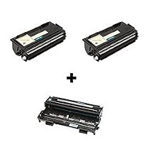 Combo 3 Packs: New Brother TN460 (2pc) + DR400 (1pc)Drum unit laser toner cartridge compatible for DCP-1200, DCP-1400, FAX-4750, 5750, 8350P, 8360P, 8750P, HL-1030, 1230, 1240, 1250, 1270N, 1430, 1435, 1440, 1450, 1470N, P2500, Intellifax 4100, 4750,4750E, 5750, 5750E, MFC-8300, 8500, 8600, 8700, 9600, 9650N,9660,9660N 9669,9700, 9800, 9850, 9860, 9870, 9870NLT, 9880, 9880N 9870NLT, Drum unit 20,000 page yield, Laser toner 6000 page yield