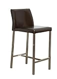Bonded Leather Bar Stool in Black By Diamond Sofa