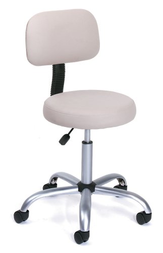Boss Beige Caressoft Medical Stool W/Back Beige
