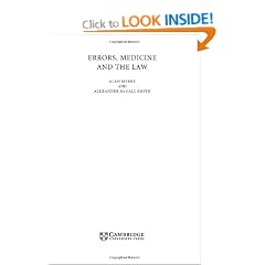 Errors, Medicine and the Law