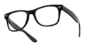 Retro Buddy Nerd Clear Lens Wayfarer Glasses