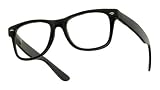 Vintage "Buddy" Wayfarer Blues Brothers Clear Sunglasses