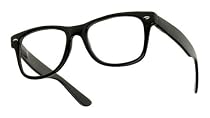Retro Buddy Nerd Clear Lens Wayfarer Glasses